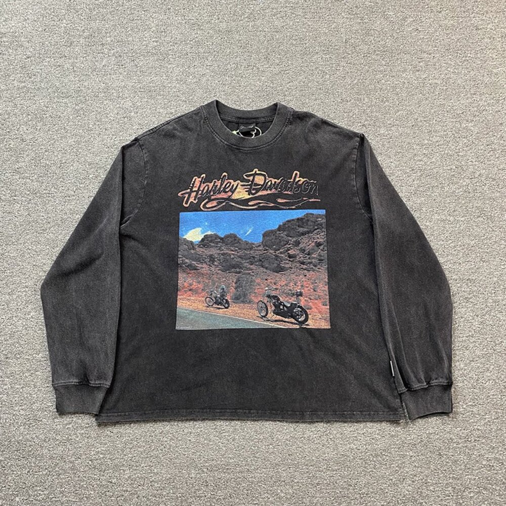 CHOOOSELF Harley Davidson Liberty Long Sleeve T Shirt